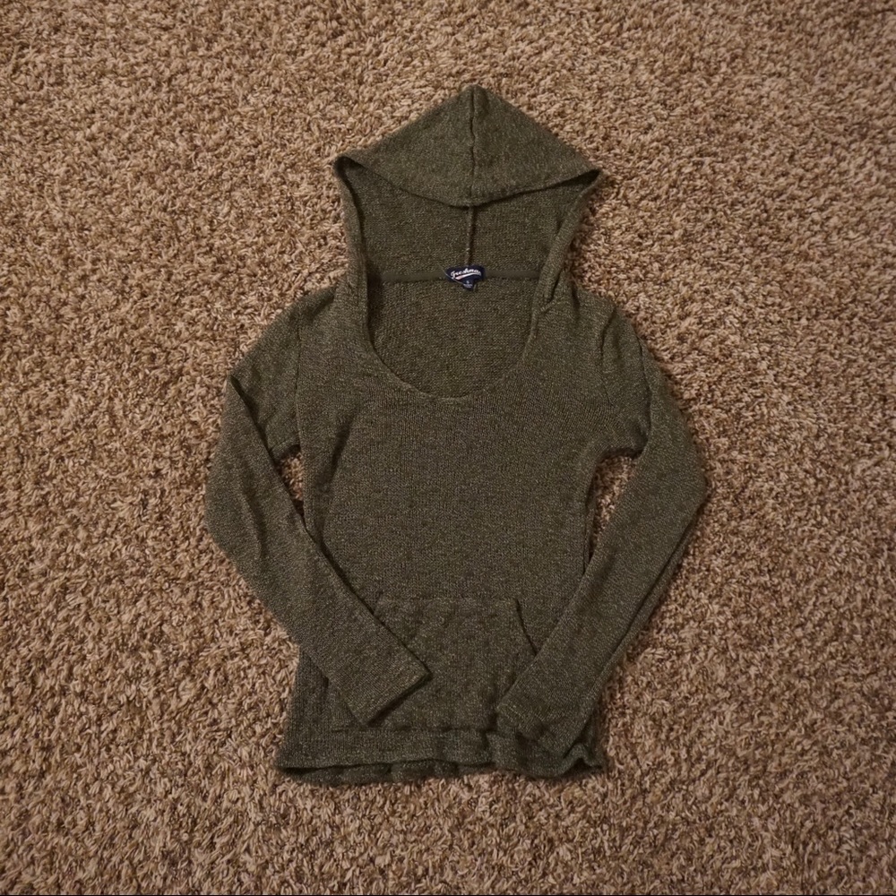 Green Hooded Sweater (small)